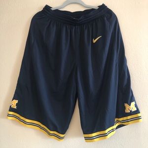 University of Michigan Basketball Team Shorts